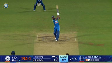 IND vs AFG 2026, 3rd ODI: Shreyas Iyer Six