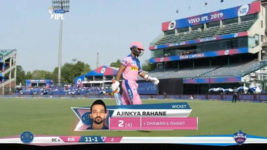M53: DC vs RR – Ajinkya Rahane Wicket