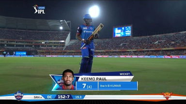 M30: SRH vs DC – Keemo Paul Wicket