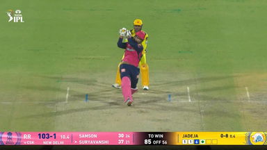IPL 2025 M62: CSK vs RR - Vaibhav Sooryavanshi Six