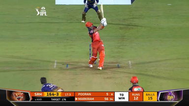 M25: SRH vs KKR – Aiden Markram Six