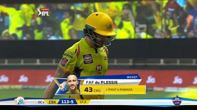 M07: CSK vs DC – Faf du Plessis Wicket