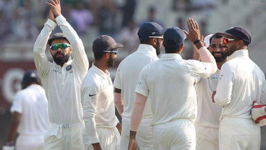 IND vs SL, 2017 - 1st Test: Fall of wickets, SL 2nd Innings