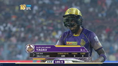 M23: KKR vs GL  – Suryakumar Yadav Wicket