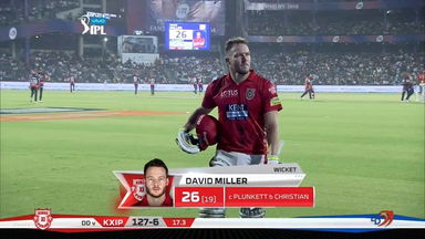 M22: DD vs KXIP – David Miller Wicket
