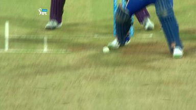 M1: MI vs RPS – Ambati Rayudu Wicket
