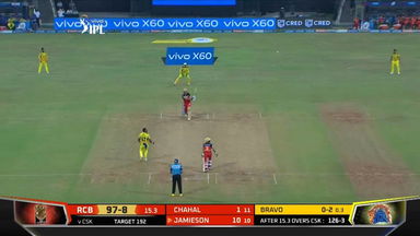 M19: CSK vs RCB – Kyle Jamieson Six
