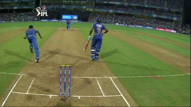 M56: MI vs RR – Karun Nair Wicket