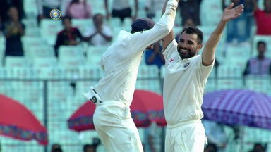 India VS NZ 2016, 2nd Test day 4: Mitchell Santner Wicket