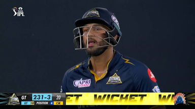 M59: GT vs CSK – Shahrukh Khan Wicket