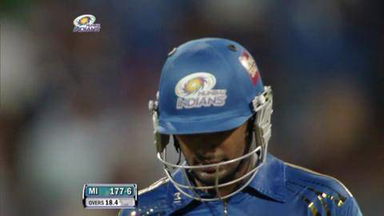 Match 12 MI vs RR – Franklin's Wicket
