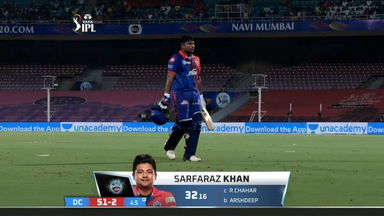 M64: PBKS vs DC – Sarfaraz Khan Wicket