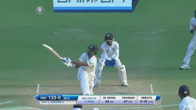 IND vs SL 2017, 1st Test Day 4: Shikhar Dhawan Six