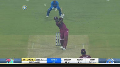 IND vs WI 2019, 3rd ODI: Kieron Pollard Six