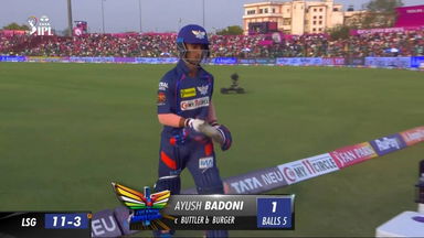 M04: RR vs LSG – Ayush Badoni Wicket
