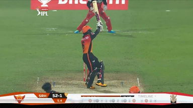 M52: RCB vs SRH – Wriddhiman Saha Six