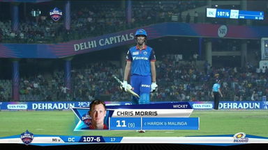 M34: DC vs MI – Chris Morris Wicket