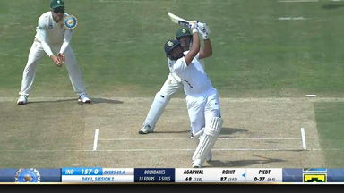 IND vs SA 2019, 1st Test, Day 1: Rohit Sharma Six