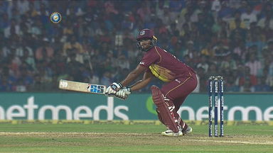 Pooran 'switch hits' one for SIX
