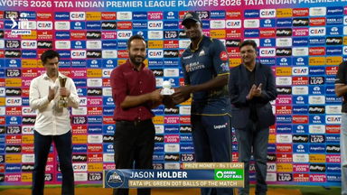 IPL 2026 Q2: GT vs RR - TATA IPL Green Dot Balls of the Match - Jason Holder