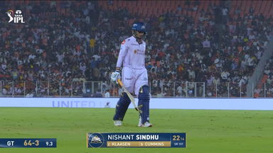 IPL 2026 M56: GT vs SRH - Nishant Sindhu Wicket