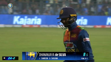 IND vs SL 2023, 1ST T20I: Dhananjaya de Silva  Wicket