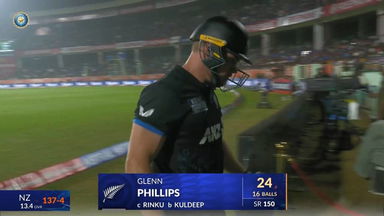IND vs NZ 2026, 4th T20I: Glenn Phillips Wicket