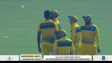 Vijay Hazare Trophy 2021-22, Madhya Pradesh v Maharashtra: Fall of wickets