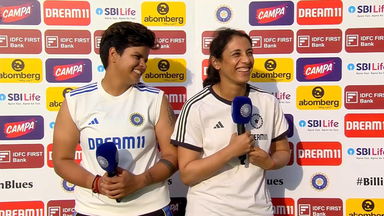 IND-W vs SA-W 2024, 1st Test, Day 1: Smriti Mandhana & Shafali Verma Interview