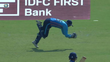 Vijay Hazare Trophy 2023 SF2: KS Rathore's fine diving catch to dismiss Mayank Agarwal