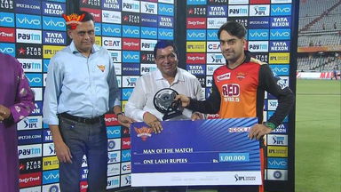 M36: SRH vs DD – Man of the Match – Rashid Khan