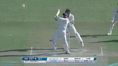 IND vs AUS 2017 - 4th Test day 2 : R Jadeja six