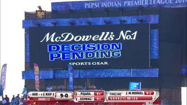 M15: KKR vs KXIP –  Cheteshwar Pujara Wicket