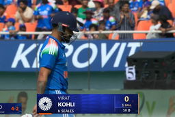IND vs WI 2026, 3rd ODI: Virat Kohli Wicket