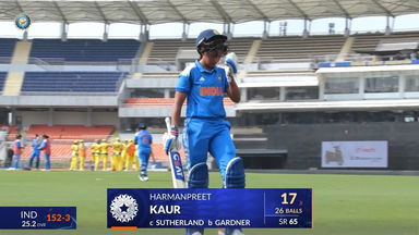 IND-W vs AUS-W 2025, 2nd ODI: Harmanpreet Kaur Wicket