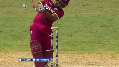 1ST T20I: IND vs WI – Evin Lewis Six