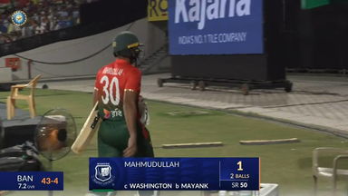 IND vs BAN 2024, 1st T20I: Mahmudullah Wicket