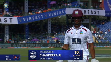 IND vs WI 2025, 2nd Test: Tagenarine Chanderpaul Wicket