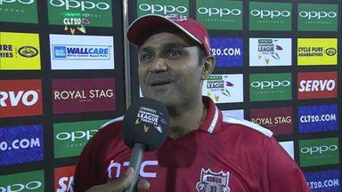 CLT20 2014 M5: KXIP vs BT  –   Interview – Virender Sehwag