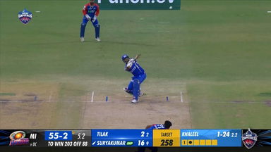 M43: DC vs MI – Suryakumar Yadav Six