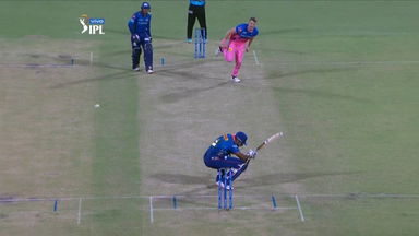 Kieron Pollard's helmet boundary
