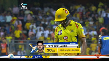 Q1: SRH vs CSK – Deepak Chahar Wicket