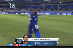 Q2: KKR vs DC – Shimron Hetmyer Wicket