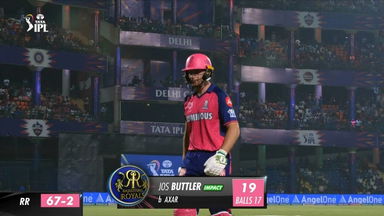M56: DC vs RR  – Jos Buttler Wicket