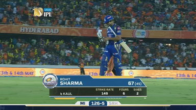 M48: SRH vs MI – Rohit Sharma Wicket