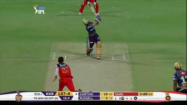M17: RCB vs KKR – Dinesh Karthik Six