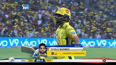 M35: CSK vs RCB – Dhruv Shorey Wicket