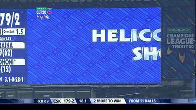 M23: KKR vs CSK –  MS Dhoni Six