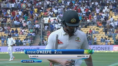 IND vs AUS 2017 - 2nd Test day 4 : Steve O'Keefe Wicket