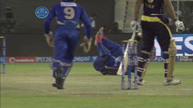 M25: RR vs KKR–  Yusuf Pathan Wicket